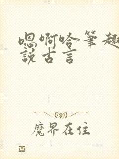 嗯啊哈笔趣阁小说古言