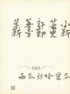 叶华许芸小说最新章节更新时间封面