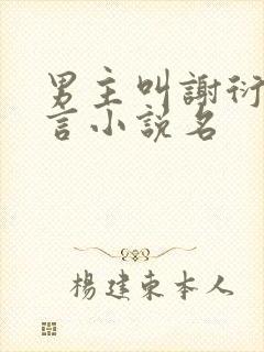 男主叫谢衍的古言小说名