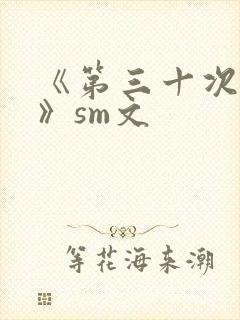 《第三十次调教》sm文