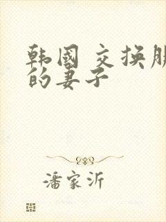 韩国 交换朋友的妻子