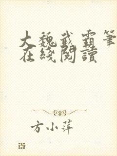 大魏武霸笔趣阁在线阅读