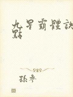 九星霸体诀 顶点
