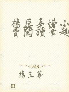 杨辰秦惜小说免费阅读笔趣阁更新