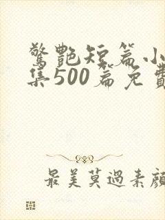 惊艳短篇小说合集500篇免费