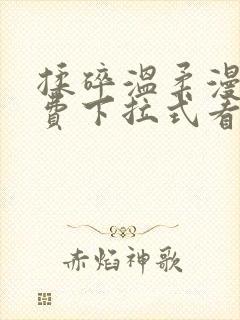 揉碎温柔漫画免费下拉式看漫画最新章节封面