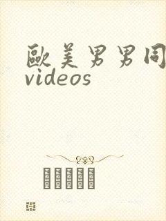 欧美男男同性恋videos