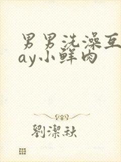 男男洗澡互摸gay小鲜肉