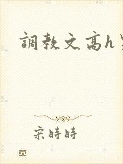 调教文高h男男封面