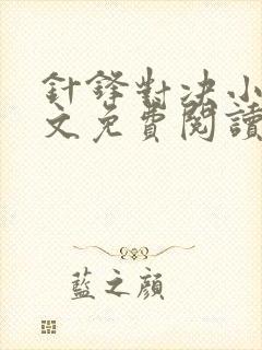 针锋对决小说全文免费阅读完整版