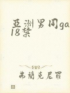 亚洲男同gay18禁