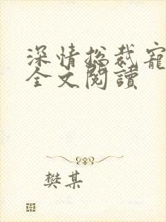 深情总裁宠不停全文阅读