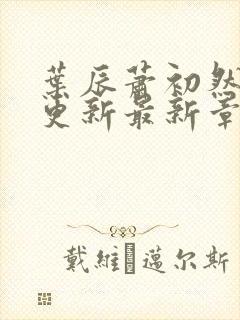 叶辰萧初然刚刚更新最新章节正版阅读