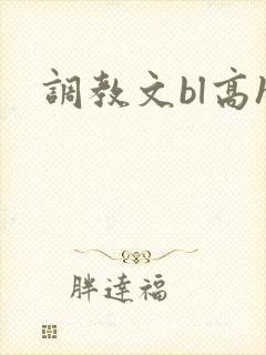 调教文bl高h封面