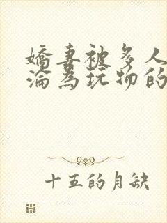 娇妻被多人调教沦为玩物的小说封面