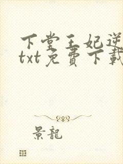 下堂王妃逆袭记txt免费下载