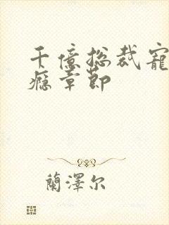 千亿总裁宠妻成瘾章节