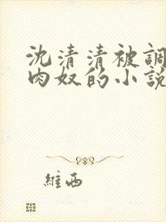 沈清清被调教成肉奴的小说在哪里看封面
