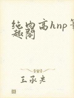 纯肉高hnp笔趣阁