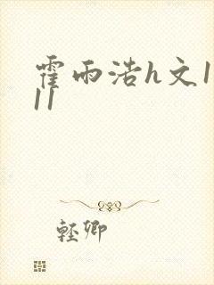 霍雨浩h文1～11封面