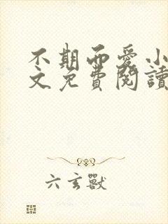 不期而爱小说全文免费阅读封面