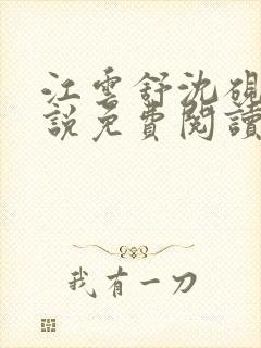 江云舒沈砚舟小说免费阅读最新章节