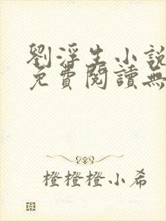 刘浮生小说全文免费阅读无弹窗封面