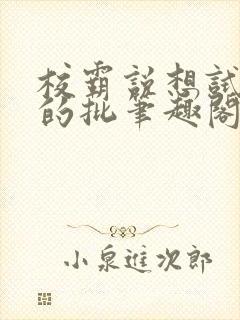 校霸说想试试我的批笔趣阁txt