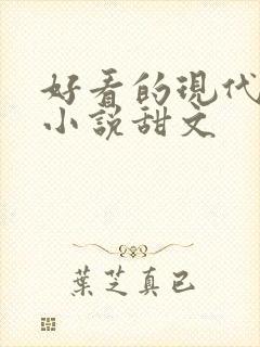 好看的现代言情小说甜文