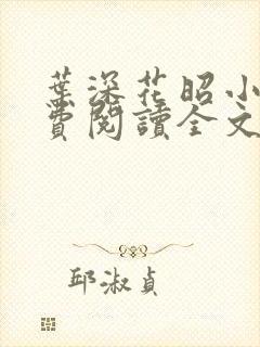 叶深花昭小说免费阅读全文封面