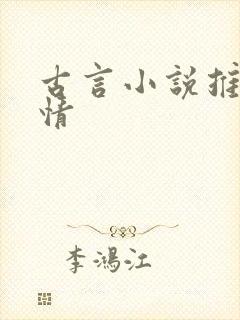 古言小说推荐言情封面