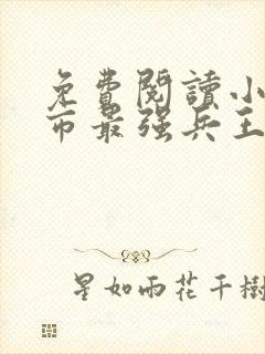 免费阅读小说都市最强兵王