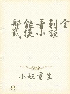 哪能看到金庸的武侠小说