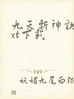 九天斩神诀最txt下载封面