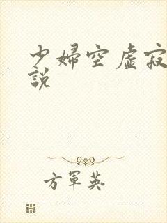 少妇空虚寂寞小说
