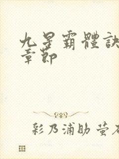 九星霸体诀最近章节