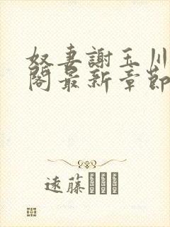 奴妻谢玉川笔趣阁最新章节更新情况