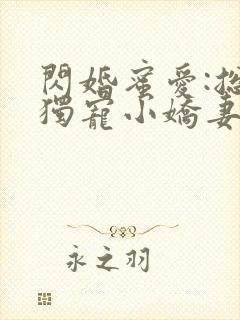 闪婚蜜爱:总裁独宠小娇妻封面