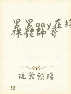 男男gay在线裸体帅哥