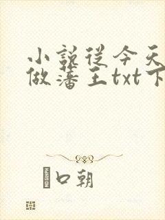 小说从今天开始做藩王txt下载