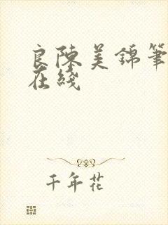 良陈美锦笔趣阁在线