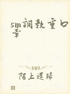 sm调教重口文章
