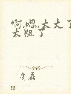 啊,嗯,太大了太粗了封面