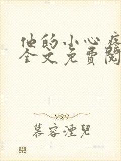 他的小心疼小说全文免费阅读