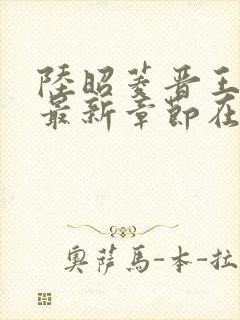 陆昭菱晋王小说最新章节在线阅读