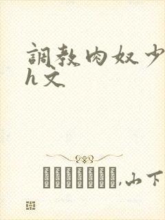 调教肉奴少司缘h文封面