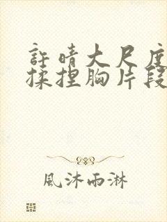 许晴大尺度床戏揉捏胸片段