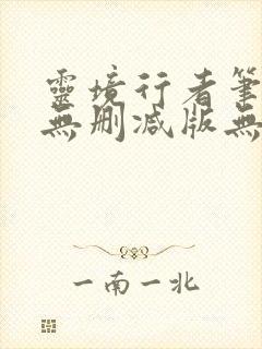 灵境行者笔趣阁无删减版无错