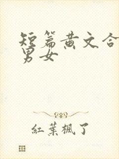 短篇黄文合集h男女封面