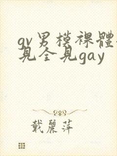 gv男模裸体全见全见gay